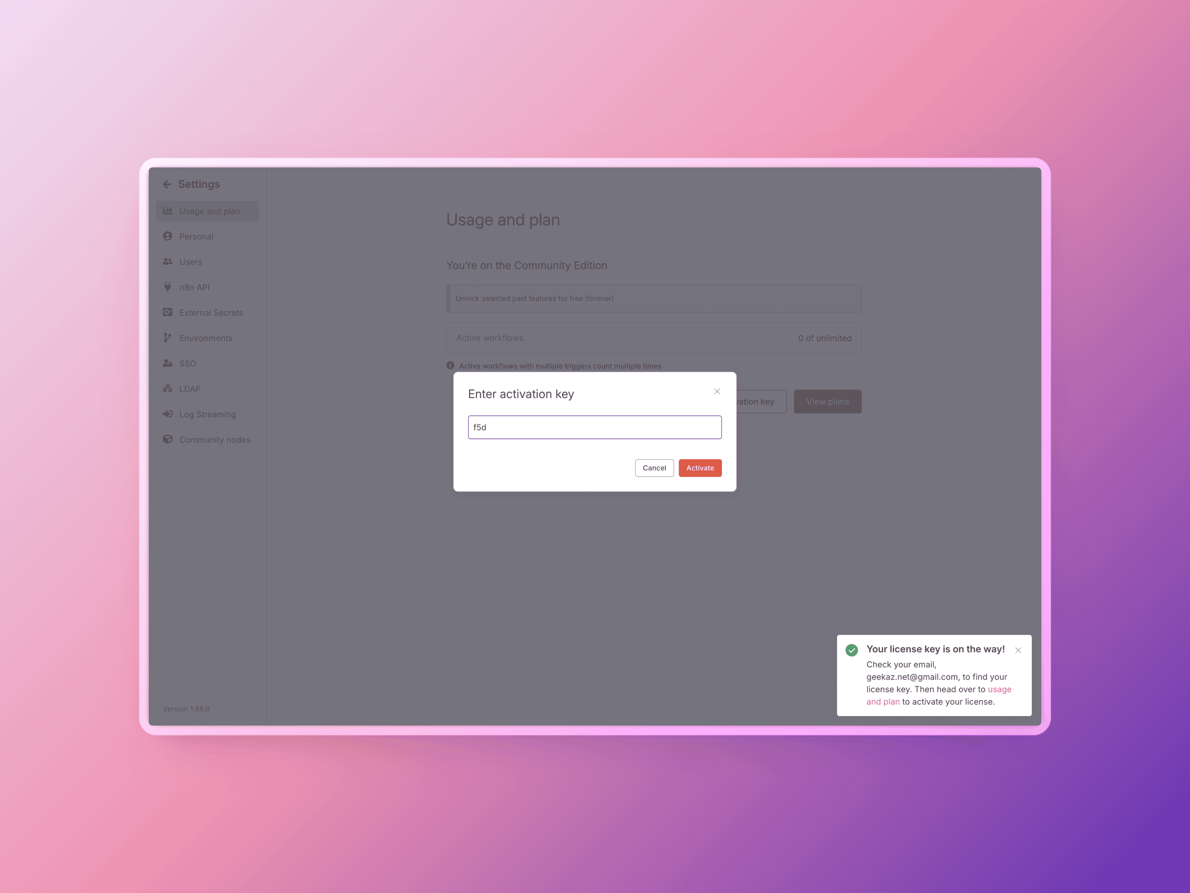 self-host n8n folder